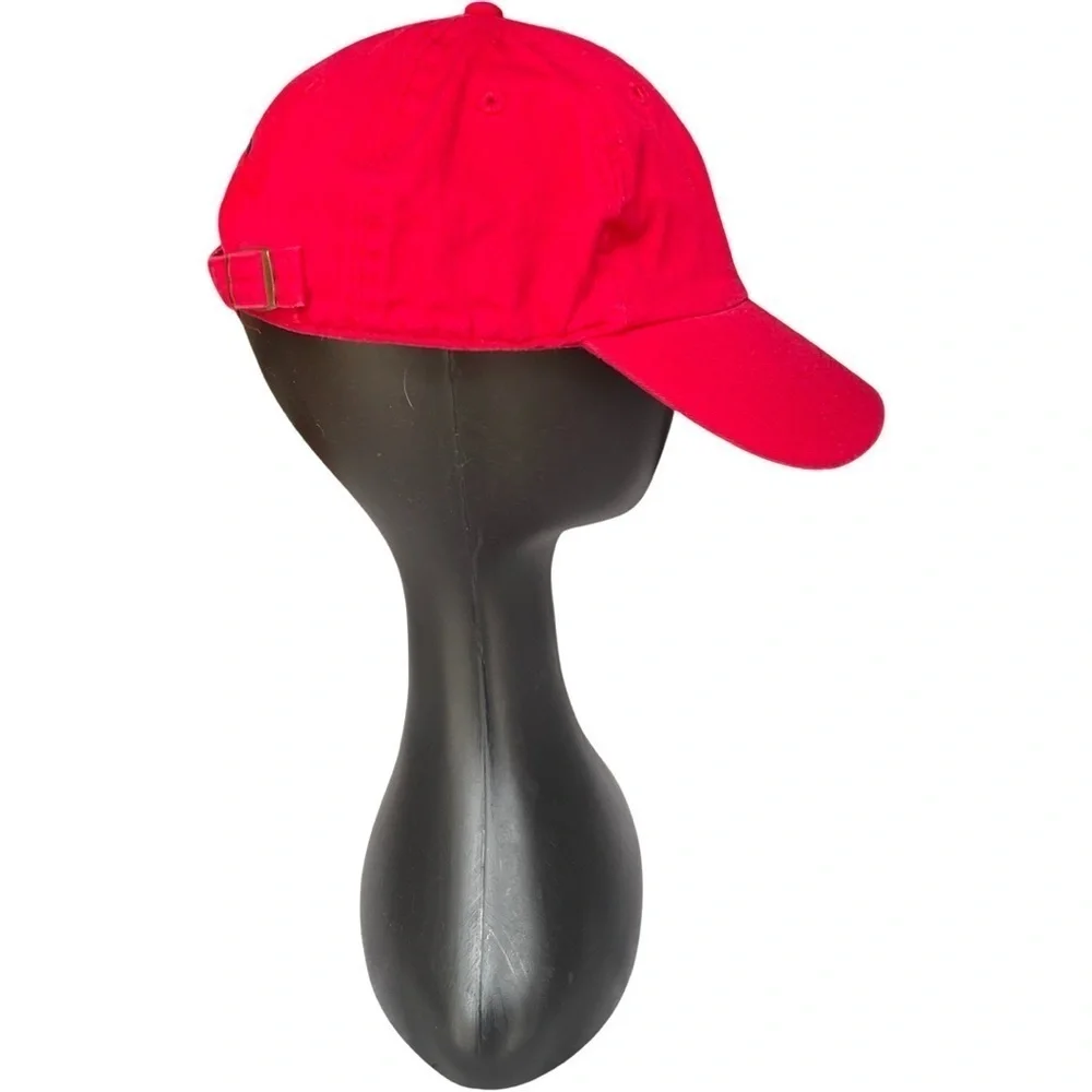 Cuffys 100% Cotton Red Baseball Cap w/ Cape Cod logo